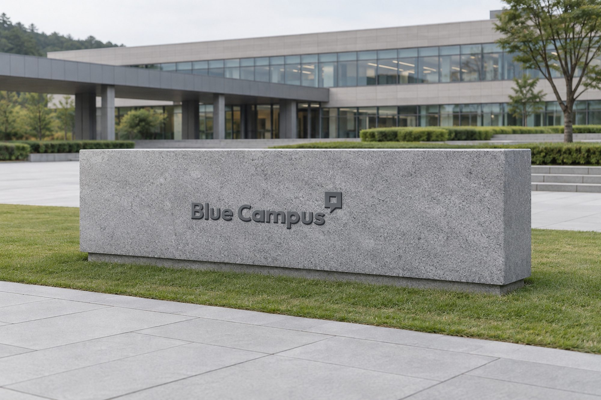 Blue Campus — 입구 표지석